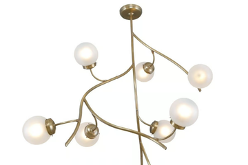 PRIMAVERA 16 - Handmade brass ceiling lamp by Patinas Lighting - view 3